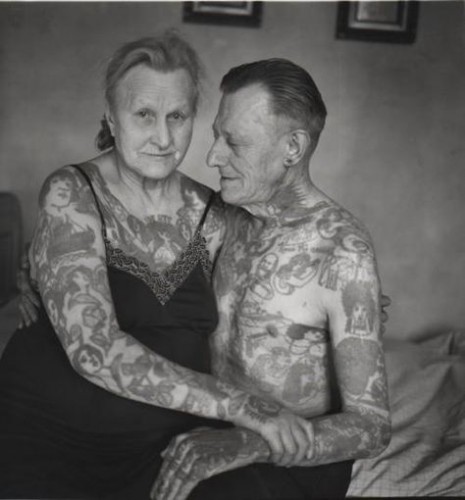 tattooed couple