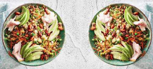 Recept: Quinoasalade met courgette en amandelen