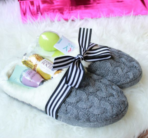 diy-christmas-gifts-cozy-treat-filled-slippers