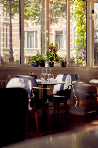Interieur Italiaans restaurant TOZI Amsterdam Oud-Zuid